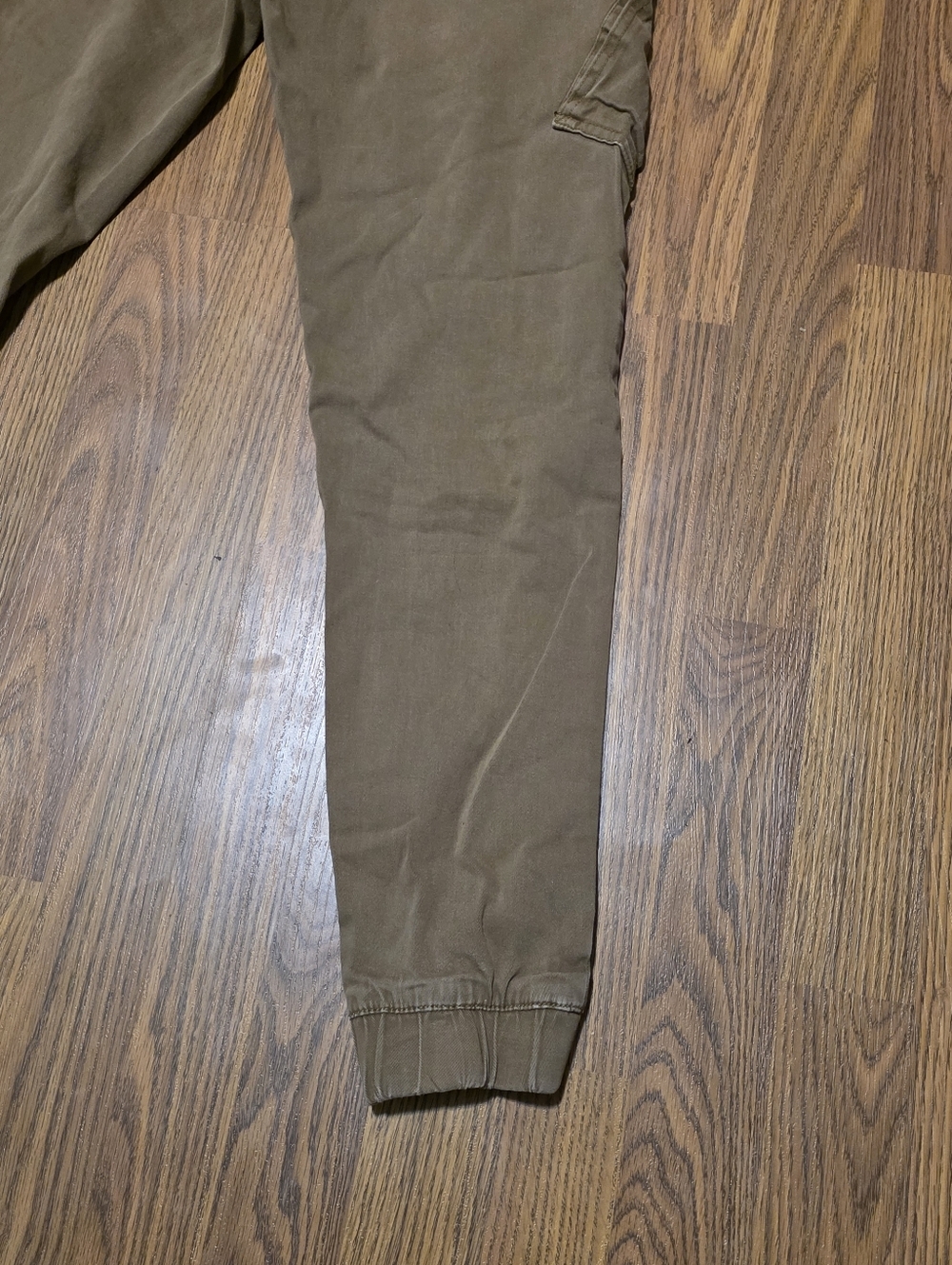 Jeaniologie Cohen TWL Men’s Joggers Slim Fit Cargo Pants L 32 Khaki Twill F16 - Picture 12 of 16